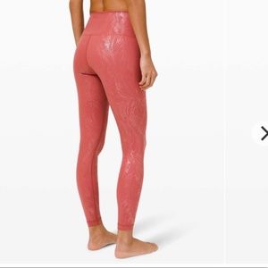 LULULEMON Wunder Under Tight Shine Foil 8